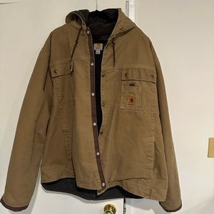 Carhartt Fleece Lined Jacket with Hood 2XL